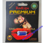 capsules homme avec étiquette volante lèvres rouges