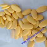 yellow color oval man tablets